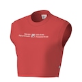 Camiseta Regata Fila Cropped Stile Elevato Graphic Feminina VERMELHO
