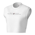 Camiseta Regata Fila Cropped Stile Elevato Graphic Feminina BRANCO