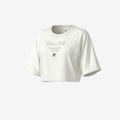 Camiseta Fila Cropped Sport Couture Graphic Feminina OFF WHITE
