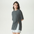 Camiseta Fila Twist Smart Cotton Feminina CINZA ESC/AZUL