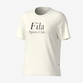 Camiseta Fila Sports Club Graphic Algodão Feminina OFF WHITE