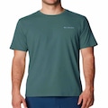 Camiseta Columbia M/C Neblina Masculina VERDE/CINZA