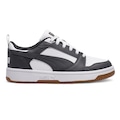 Tênis Infantil Puma Rebound V6 Lo Jr PRETO/BRANCO