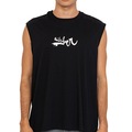 Camiseta Regata Quiksilver Impaired Logo DNA Masculina PRETO
