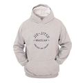 Blusão de Moletom com Capuz Ragor Estampa Jiu Jitsu Arm Lock Masculino CINZA