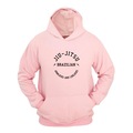 Blusão de Moletom com Capuz Ragor Estampa Jiu Jitsu Arm Lock Masculino ROSA