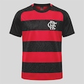 Camiseta Braziline Flamengo Dive Masculina PRETO/VERMELHO