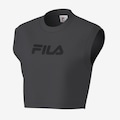 Camiseta Regata Feminina Fila Cropped Letter PRETO