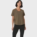 Camiseta Asics Road V Feminina VERDE