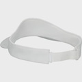 Boné Feminino Asics Performance Visor Aba Curva BRANCO