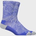 Meia Cano Médio Asics Fujitrail Graphic Crew Unissex AZUL
