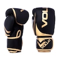 Luva de Boxe Vollo Training Gold Adulto PRETO/AMARELO