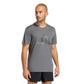 Camiseta adidas Run Masculina CINZA ESCURO