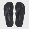 Chinelo Masculino Kenner NK6 PRETO/LARANJA