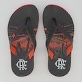 Chinelo do Flamengo Infantil Kenner Red PRETO