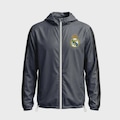 Casaco do Real Madrid Vento Braziline - Infantil CINZA