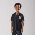 Camisa do Corinthians Arte Braziline Infantil PRETO