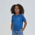 Camisa do Cruzeiro Solto Raglan Braziline Infantil AZUL