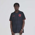 Camisa Polo do Flamengo Passagem Braziline Masculina PRETO