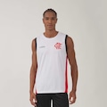 Camiseta Regata Flamengo Estalo Braziline Masculina BRANCO