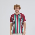 Camisa do Fluminense Truque Raglan Braziline Masculina VINHO