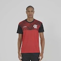 Camisa do Flamengo Efeito Braziline Masculina PRETO/VERMELHO