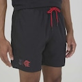 Bermuda Flamengo Abalo Braziline Masculina PRETO