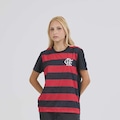 Camisa do Flamengo Balanço Braziline Feminina PRETO/VERMELHO
