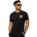 Camiseta do Flamengo Coimbra Gold Licenciada - Masculina PRETO