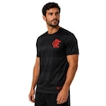 Camiseta do Flamengo Jacquard Dry Fit Licenciada - Masculina PRETO