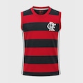 Camiseta Regata Braziline Flamengo Vivaz - Infantil PRETO/VERMELHO