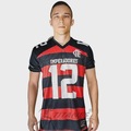 Camisa Braziline Flamengo Imperadores Masculina PRETO/VERMELHO