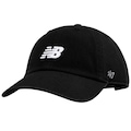 Boné Unissex New Balance 6-Panel Core Aba Curva PRETO/BRANCO