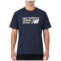Camiseta New Balance Athletics Relaxed Premium Chest Masculina PRETO/BEGE