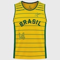 Camiseta Regata Brasil Oscar Braziline Masculina AMARELO