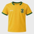 Camisa do Brasil Ipê Braziline Infantil AMARELO