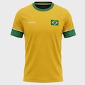 Camisa do Brasil Saga Braziline Masculina AMARELO