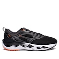 Tênis Masculino Mizuno Wave Stratos 3 Corrida PRETO/LARANJA