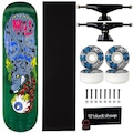 Skate Milk Maple Montado 8.0 Profissional Next 53mm Abec 15 AZUL