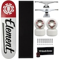 Skate Element Montado Maple Stick 139 Profissional Next 57mm BRANCO