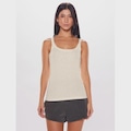 Camiseta Regata Body For Sure Lisa Píton - Feminina OFF WHITE
