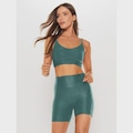 Bermuda Body For Sure Lisa Camouflage - Feminina VERDE ESCURO