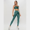 Calça Legging Body For Sure Cintura Alta Basic Colors - Feminina VERDE ESCURO