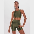Bermuda Body For Sure com Cós Anatômico Basic Colors - Feminina VERDE ESCURO