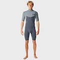 Short John Rip Curl Masculino E-Bomb Zip Free Charcoal Grey - 2/2mm CINZA