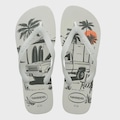 Chinelo Masculino Havaianas Top Aloha BRANCO