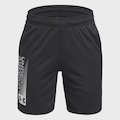 Shorts de Treino Under Armour Wordmark Infantil PRETO