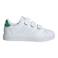 Tênis Infantil adidas Advantage Base 2.0 BRANCO/ROXO
