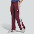 Calça adidas Dayready Wide Leg 3 Stripes Feminina VERMELHO/VINHO