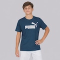 Camiseta Puma Ess No.1 Tee B Logo Infantil AZUL